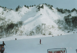 A picture of a ski are in Japan.